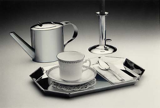 Teapot, Candlestick, One-sheet Waiter